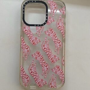 Casetify Pink Tiger Pattern Phone Case